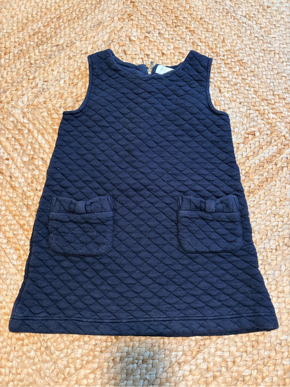 kate spade Black Quilted Pocket Dress with Bows
